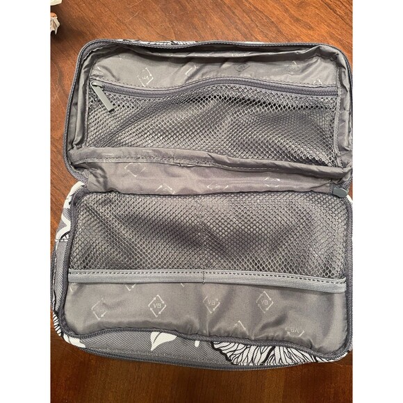 Vera‎ Bradley Moon Shadow Meadow Gray White Black Tech Bag Travel Pouch - Picture 4 of 8